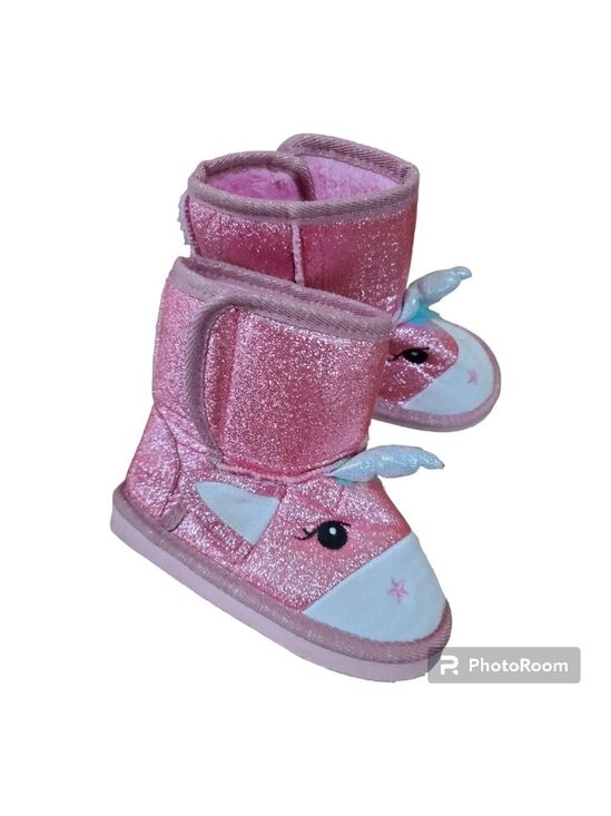 Other - Toddler Pink Sparkle Unicorn Slippers/Boots (Indoors) S